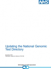 Updating the National Genomic Test Directory